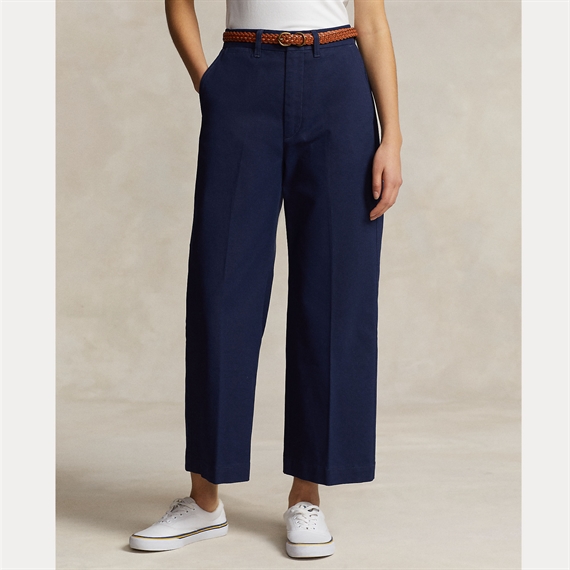 Polo Ralph Lauren Chino Wide-leg Trousers, Newport Navy 